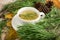 Pine Needles Tea, Healthy Winter Vitamin C Beverage