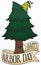 Pine with a Party Hat and Ribbon Celebrating Arbor Day, Vector Illustration