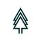Pine Tree Arrow Logo Template Illustration Design. Vector EPS 10