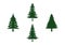 Pine Tree Clipart of Forest Silhouette element