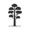 Pine tree glyph icon