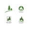 Pine tree logo ilustration