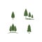 Pine tree logo ilustration