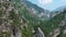 Pine tree on the rocks mountains landscape