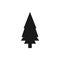 Pine tree single icon. isolated vector illustration.