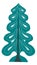 Pine tree, spruce xmas plant papercut or toys