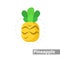 pineapple clipart. pineapple colorful flat icon