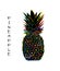 Pineapple colorful, sketch for your design