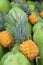 Pineapple on display in Rarotonga market Cook Islands