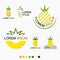 Pineapple Fresh Fruit And Farm Logo - Vector