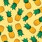 PINEAPPLE FRUIT SEAMLESS PATTERN