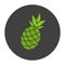 Pineapple glyph color icon