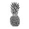 Pineapple glyph icon
