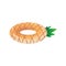 Pineapple inflatable ring - colorful tropical life preserved with shiny texture