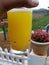 Pineapple juice and the calm nature