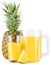 Pineapple juice in the glass