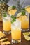 Pineapple mojito cocktail