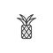 Pineapple outline icon