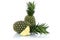 Pineapple pineapples fruit fruits slice isolated on white