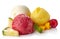 Pineapple, raspberry and mango sorbet