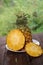 Pineapple scientific name: Ananas comosus is a biennial plant.