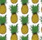 Pineapple seamless vector pattern