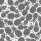 Pineapple tropical fruit monochrome seamless pattern