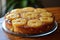 Pineapple Upside-Down Cake on Glass Plate