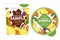 Pineapple Yogurt Packaging Design Template.