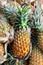 Pineapples in the market