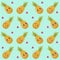 Pineapples seamless pattern