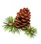 Pinecone Christmas trees