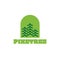 Pines Tree Window Logo design template