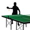 Ping pong player silhouette eight