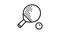 ping pong sport game line icon animation