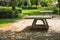 Ping pong tables in a public park playground