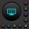 Ping remote computer dark push buttons with color icons
