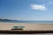 A pingpong table seen in the palmanova beach in Mallorca, deserted during the COVID-19 outbreak