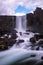 Pingvellir waterfall in national park - Iceland
