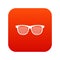 pinhole glasses icon digital red