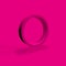 Pink 3D circle or ring