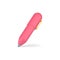 Pink 3d pen. Stylish volumetric stationery for writing and drawing