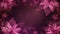 Pink abstract flower photo overlay with a romantic, fresco painting style. Dark brown and violet hues create vibrant