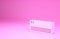 Pink Air conditioner icon isolated on pink background. Split system air conditioning. Cool and cold climate control