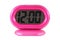 Pink alarm clock