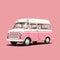 Pink Ambulance In Annibale Carracci Style: Clean And Simple Cinquecento Design