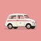 Pink Ambulance In Annibale Carracci Style: Clean And Simple Design