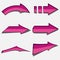 Pink arrows set - Right direction