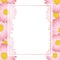 Pink Aster, Daisy Flower Banner Card. Vector Illustration