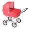 Pink baby carriage - cradle for newborn girl